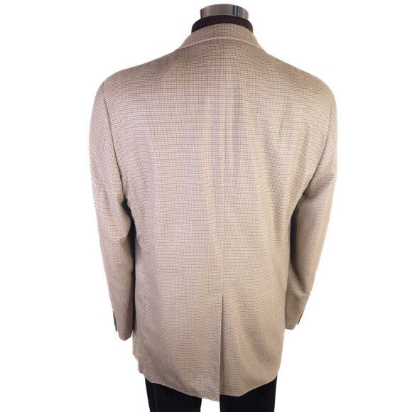 Ralph Lauren Tweed Blazer 42L 2 Button Houndstooth Sport Coat Jacket Wool/Silk - Picture 8 of 13